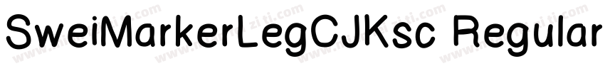 SweiMarkerLegCJKsc Regularttf字体转换